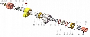 Вал приводной 1060418000 (ТК15А.01.400) ТК-16А (ДРО-604)
